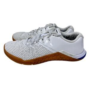 Nike Metcon 4 XD Sneakers Womens 7 White Gum Whiteboard Lace Up‎ BV2052-112